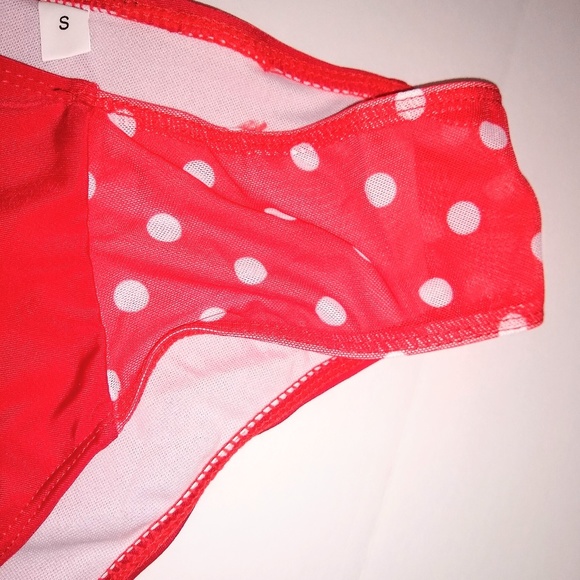 Boutique Red Ruffle High Waist Fashion Swim Suit - Picture 8 of 8